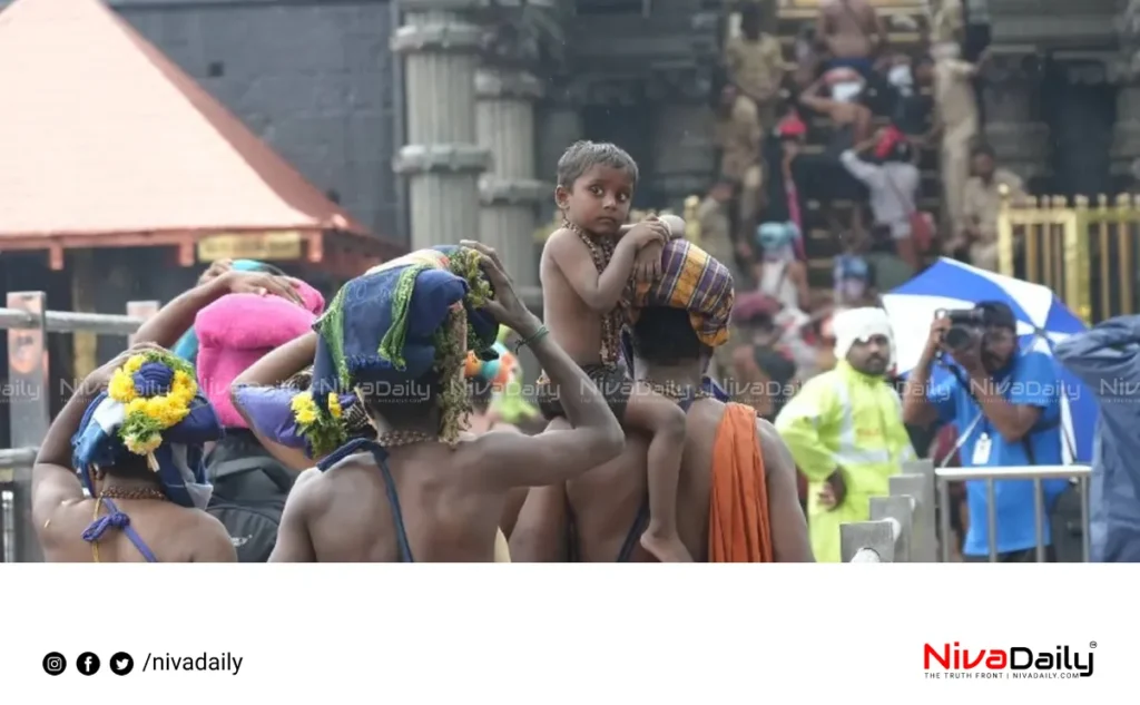 Sabarimala rain pilgrims