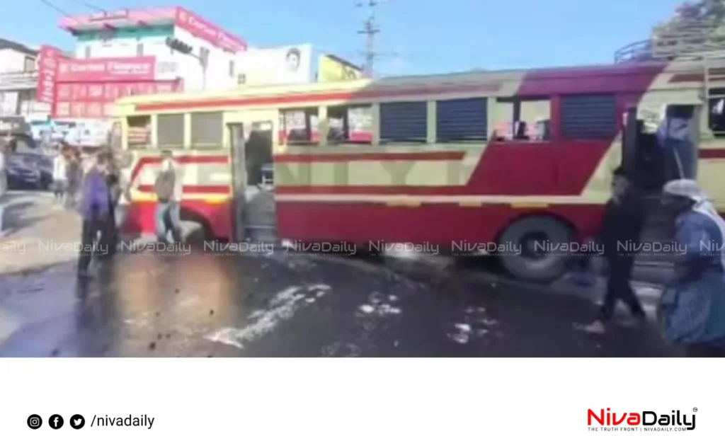 KSRTC bus accident Thiruvananthapuram