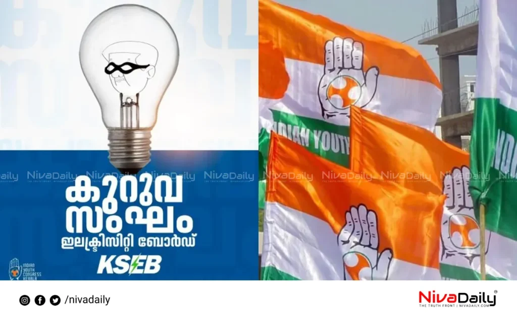 Youth Congress KSEB electricity tariff hike