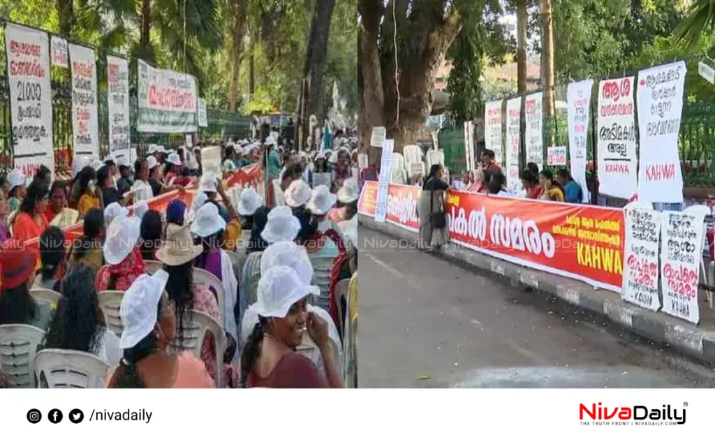 Asha workers strike