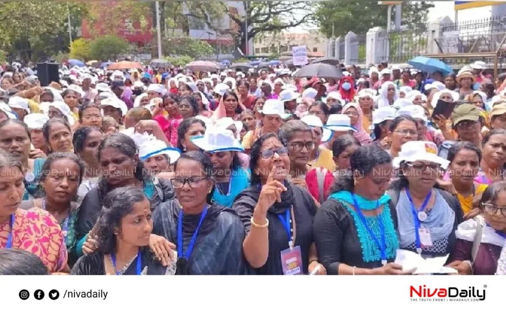 Asha workers strike