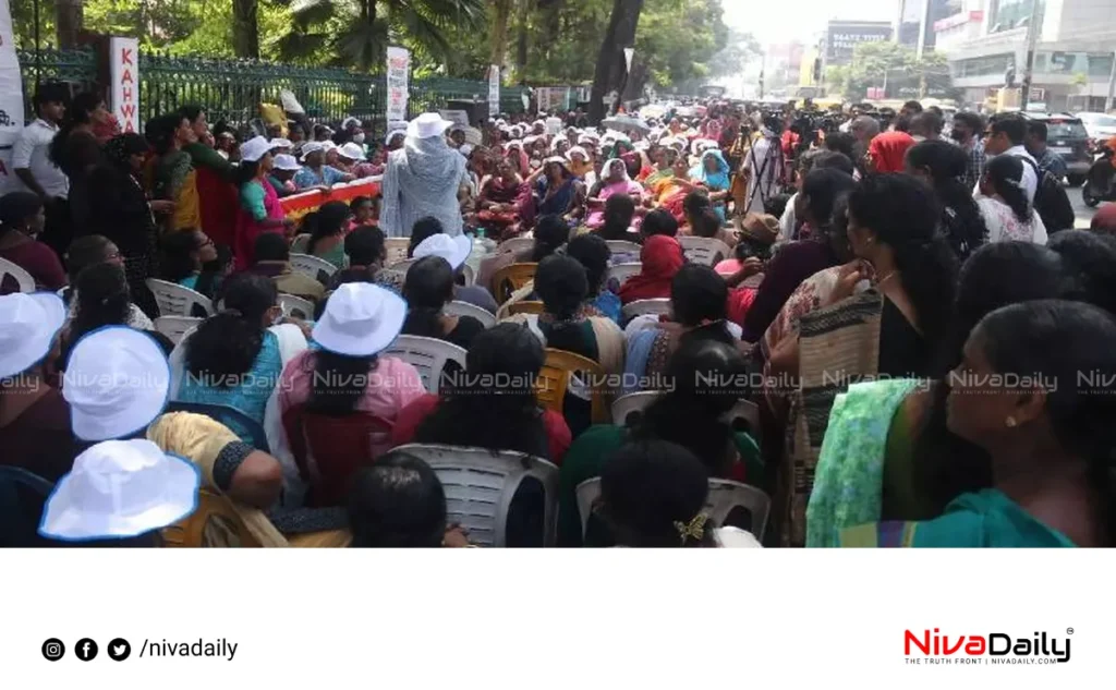 ASHA workers protest