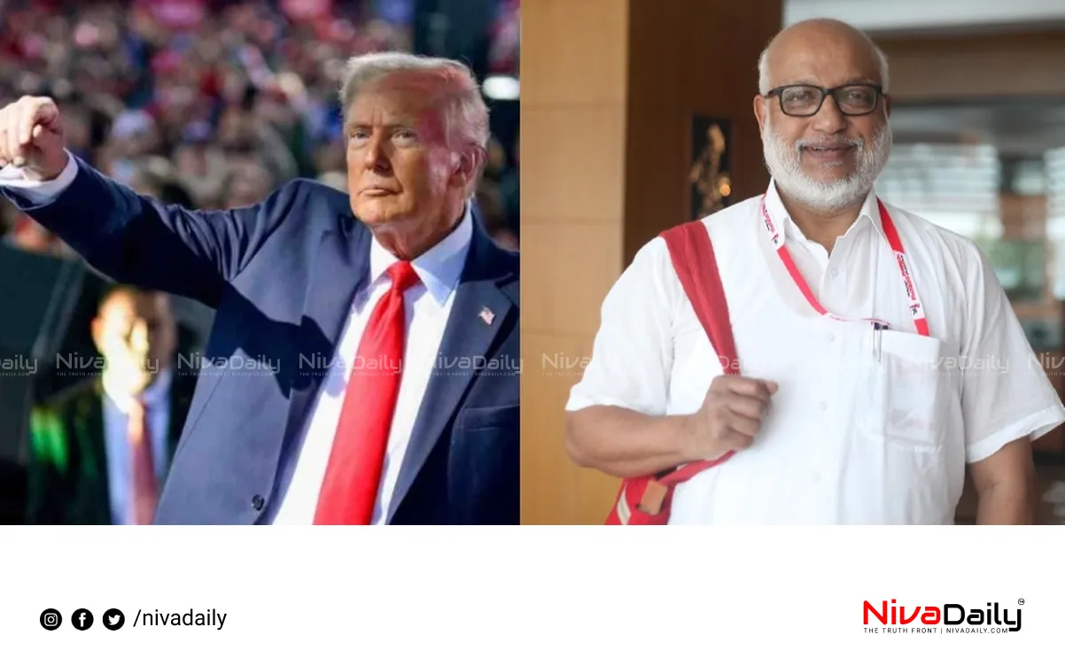 M.A. Baby criticizes Trump