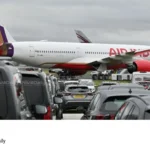 Air India flight landing