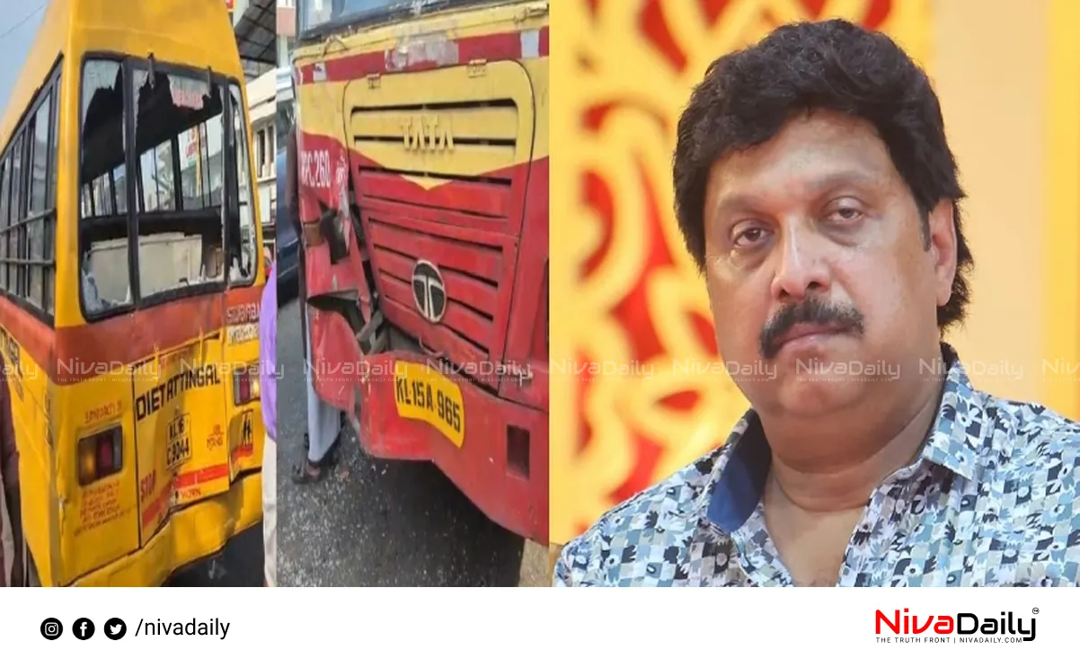 Attingal school bus accident