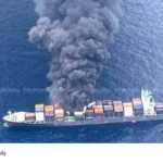 Arabian Sea ship fire