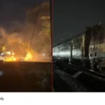 Kollam railway track fire