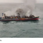 Arabian Sea Ship Fire