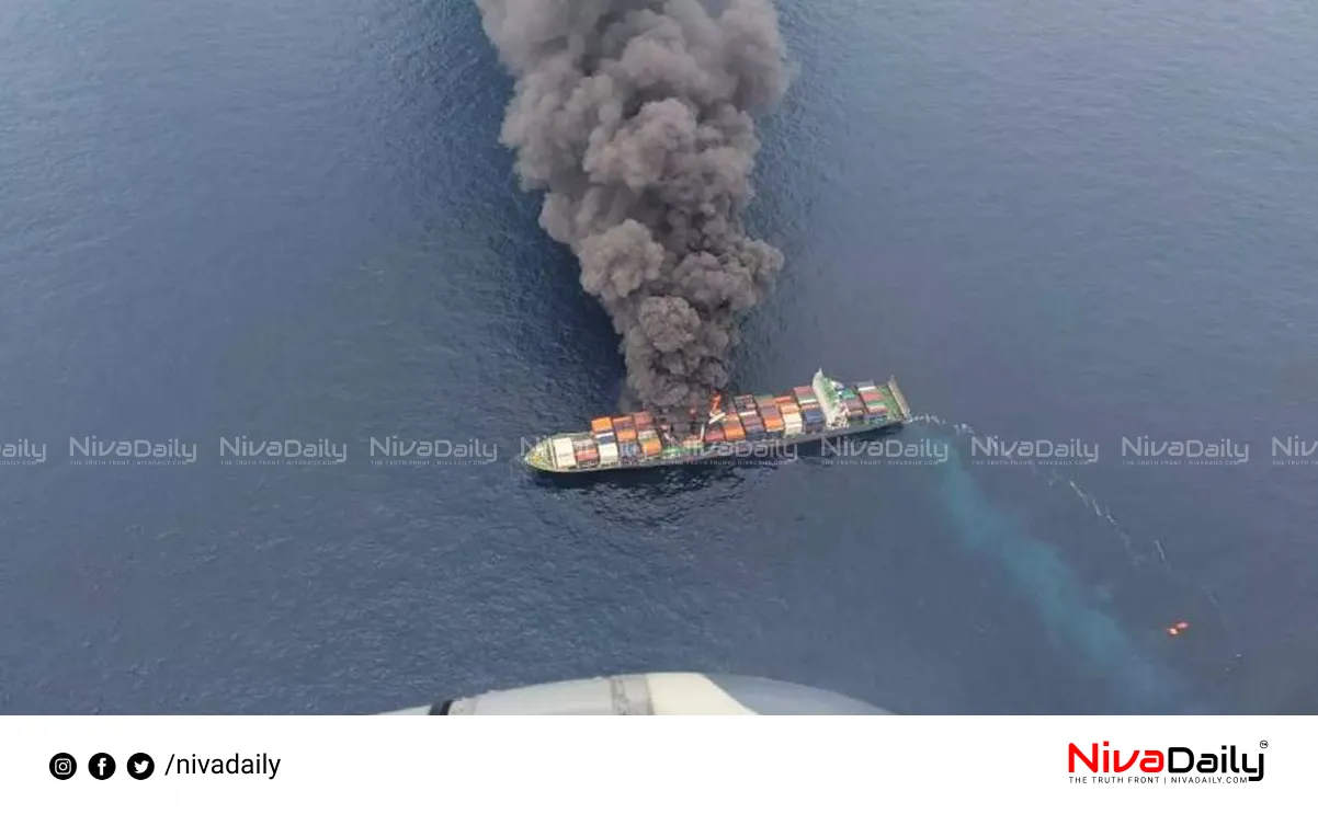 Wan Hai ship fire
