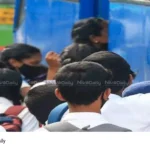 School students dropped off bus