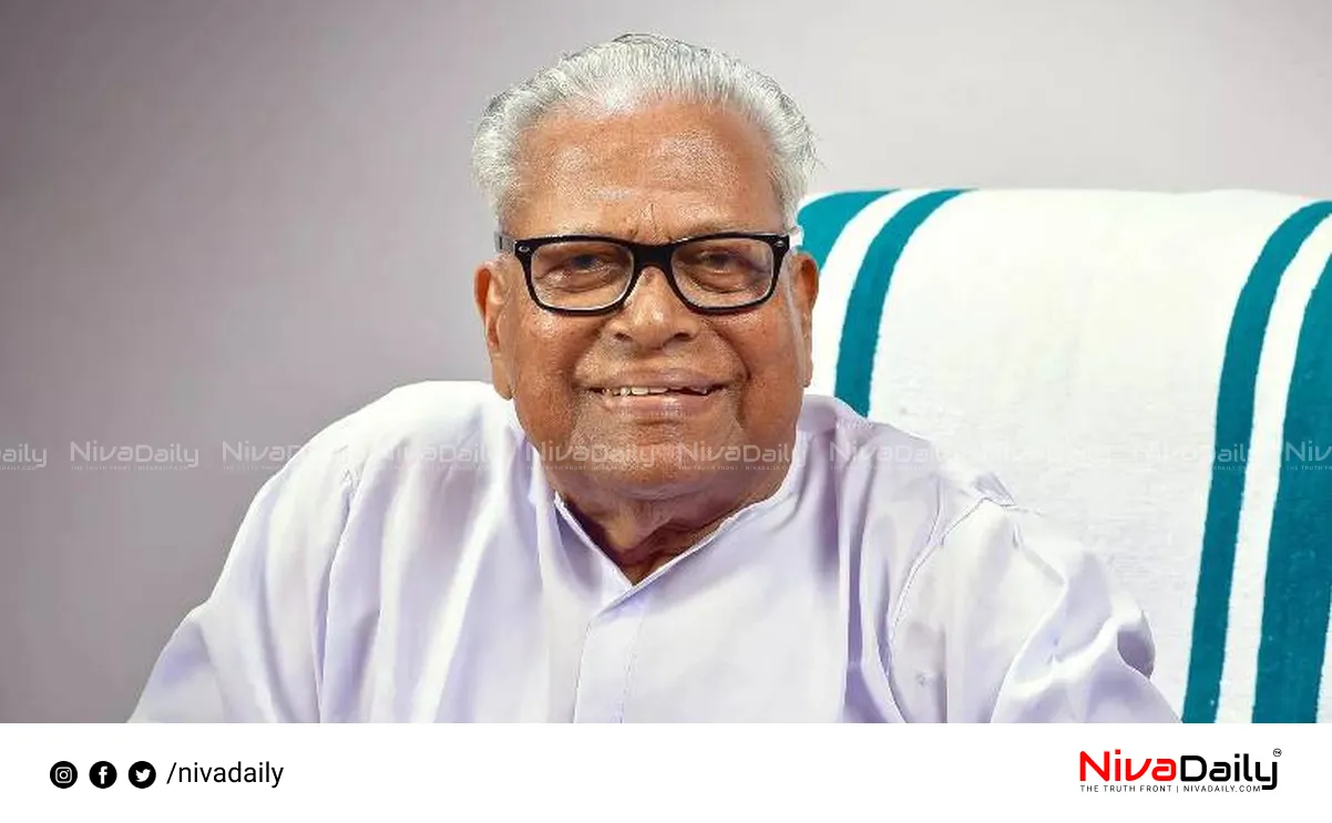 V.S. Achuthanandan health