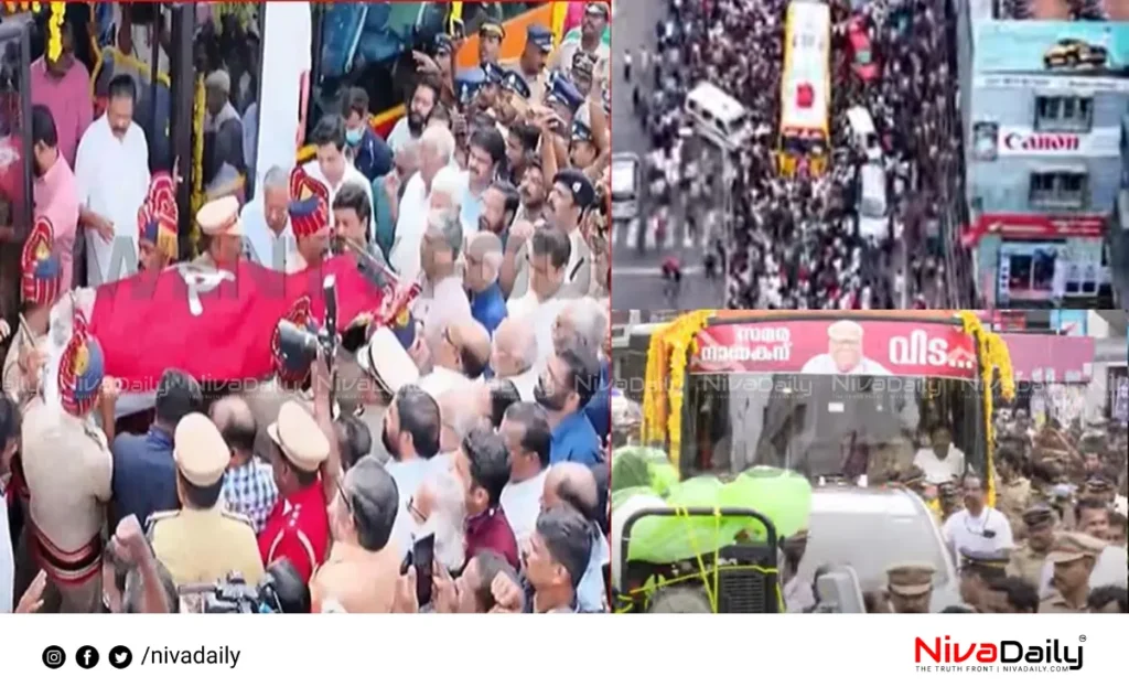 VS Achuthanandan funeral