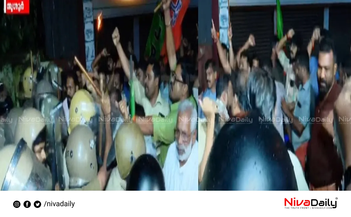 Thrissur political clash