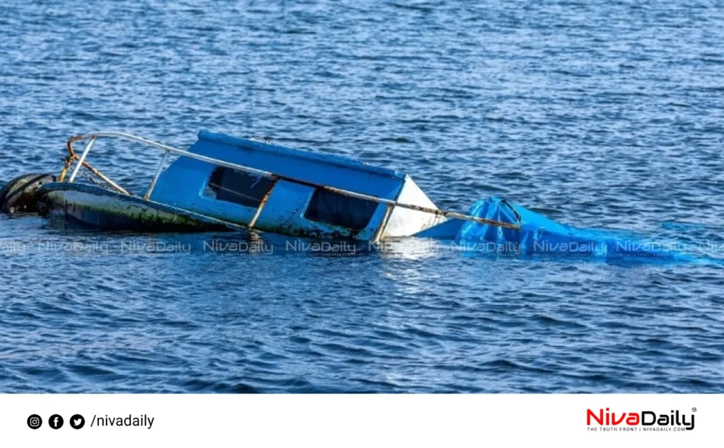 Boat capsizes