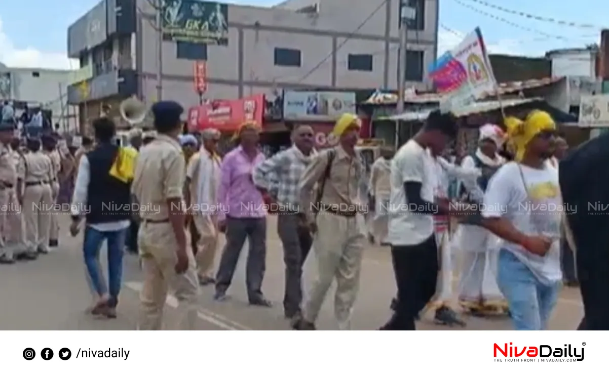 Christian missionaries protest