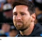 Lionel Messi tears