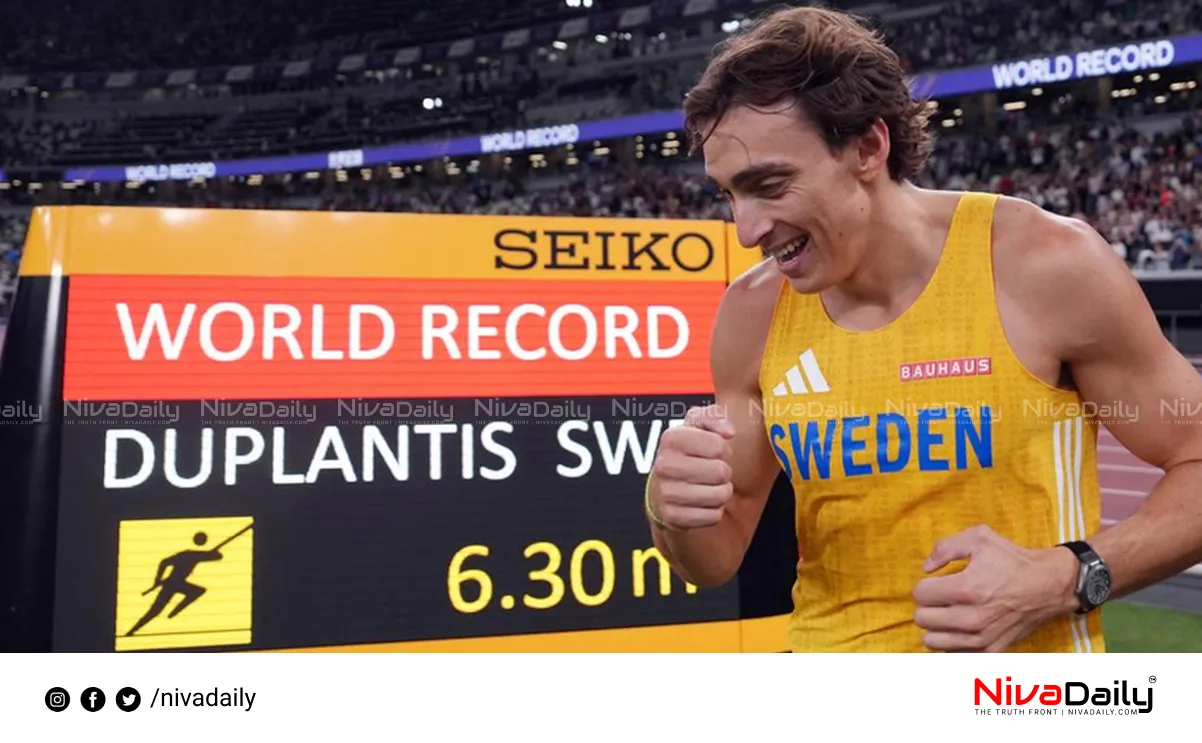 Armand Duplantis pole vault