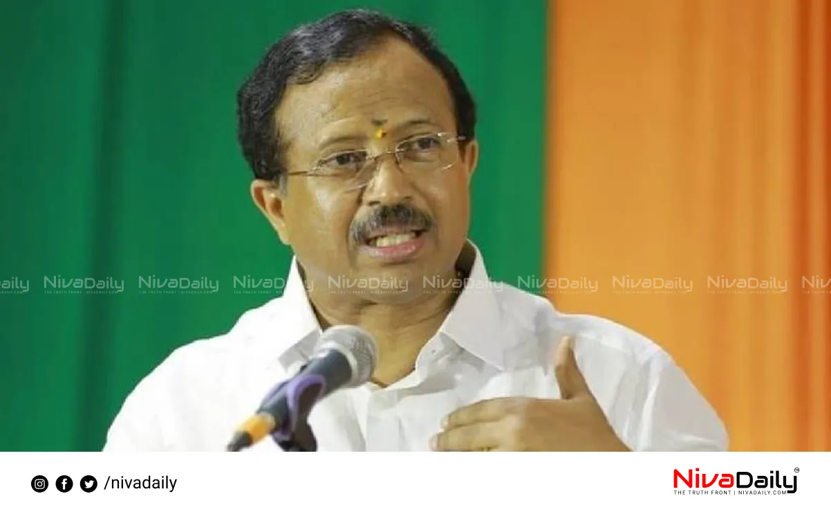 V Muraleedharan Criticizes Congress