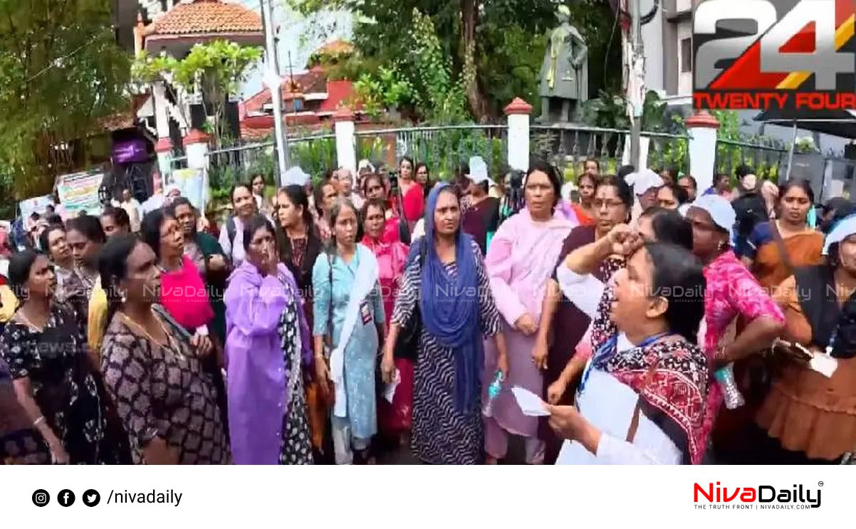 ASHA workers protest