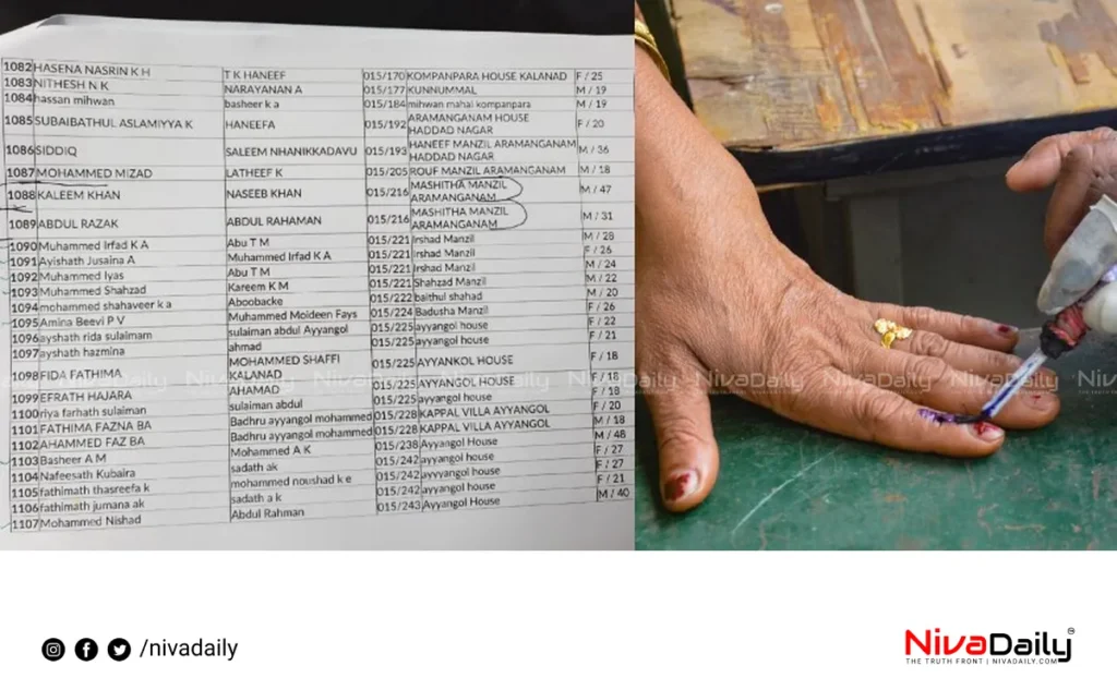 voter list irregularities