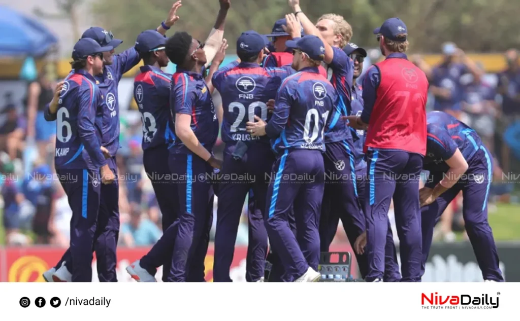Namibia cricket victory