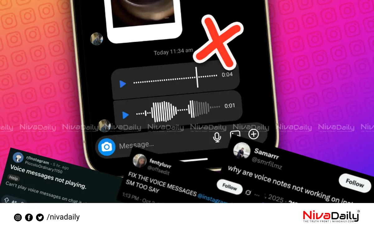 Instagram voice note issue