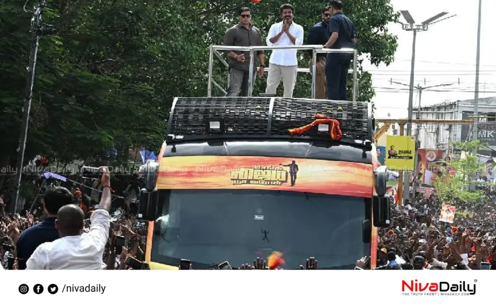 Vijay campaign vehicle seized