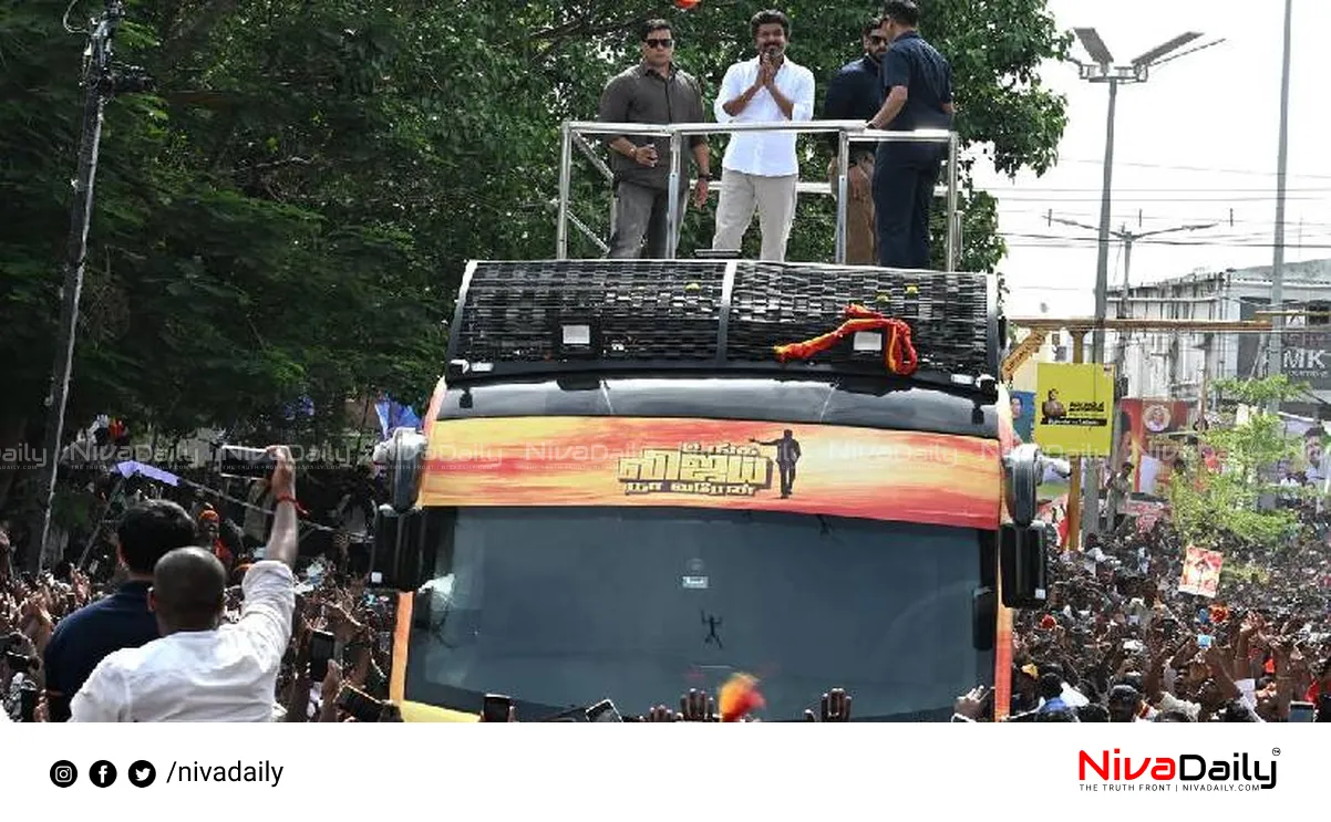 Vijay campaign vehicle seized