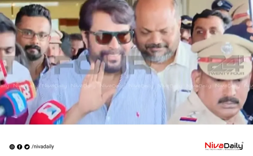 Mammootty returns to Kochi