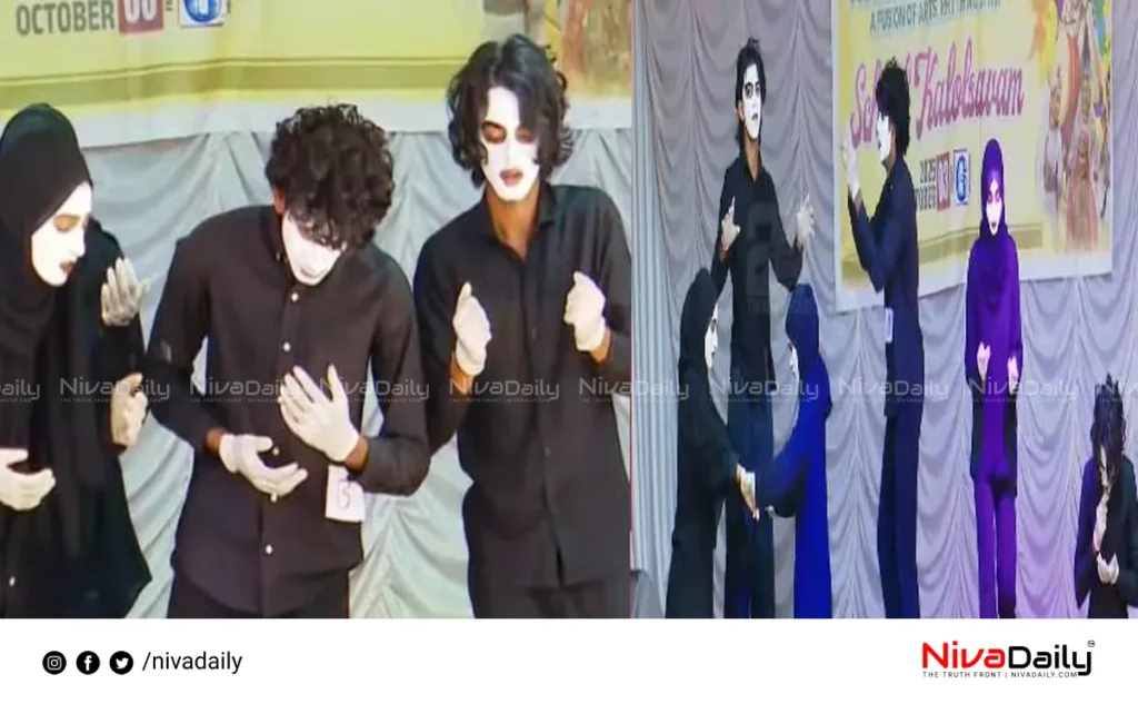 Palestine-supporting mime