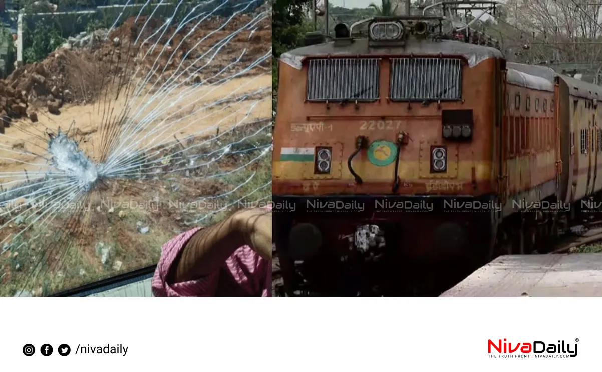 Train stone pelting