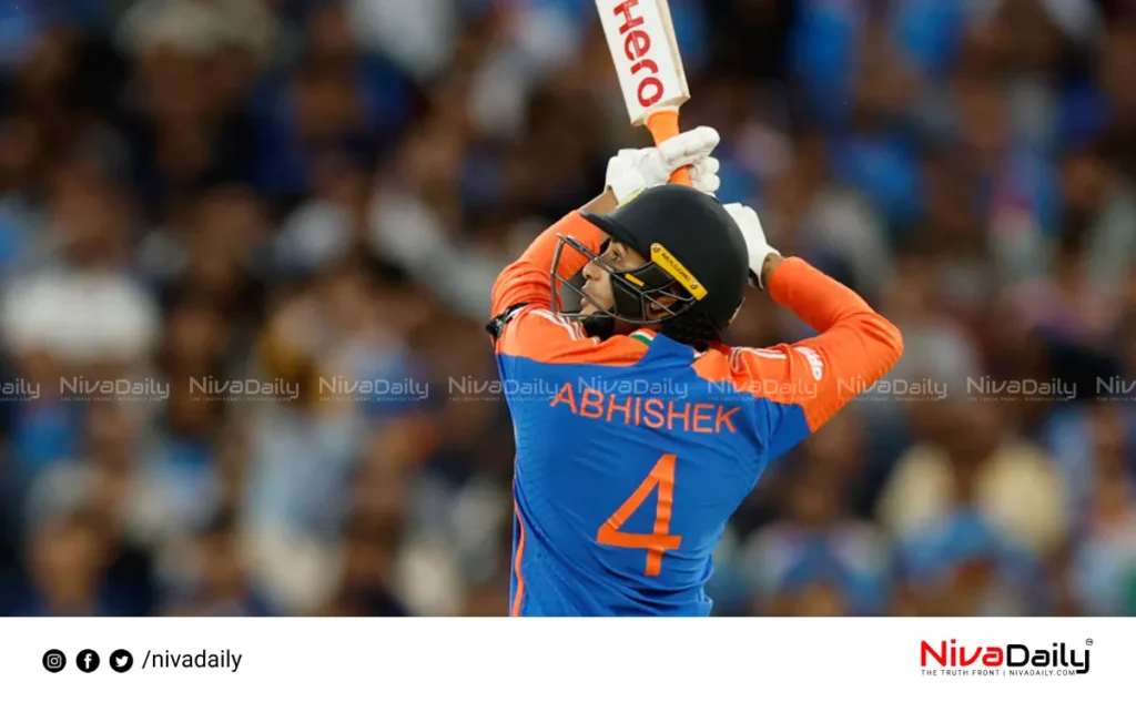 Abhishek Sharma batting