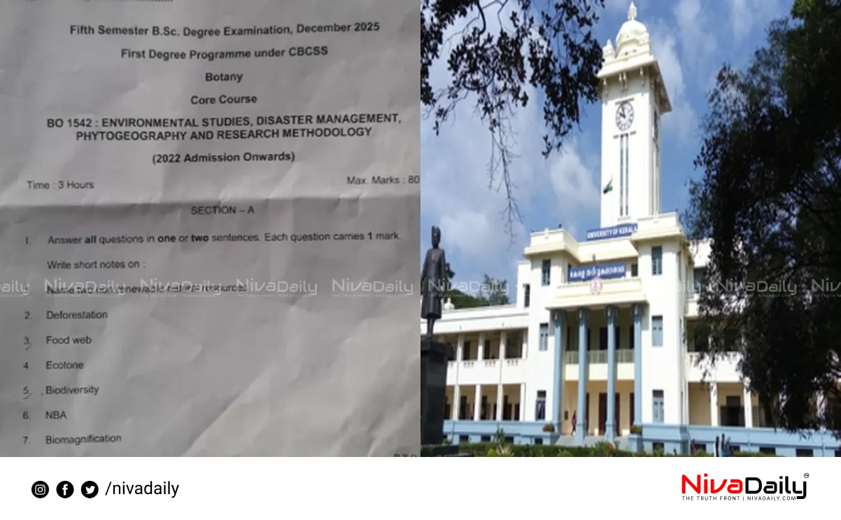 Kerala University Exam